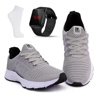 Kit Tenis Feminino Academia + RelĂłgio Digital Led + Meia Kit Tenis Feminino Academia + RelĂłgio Digital Led + Meia