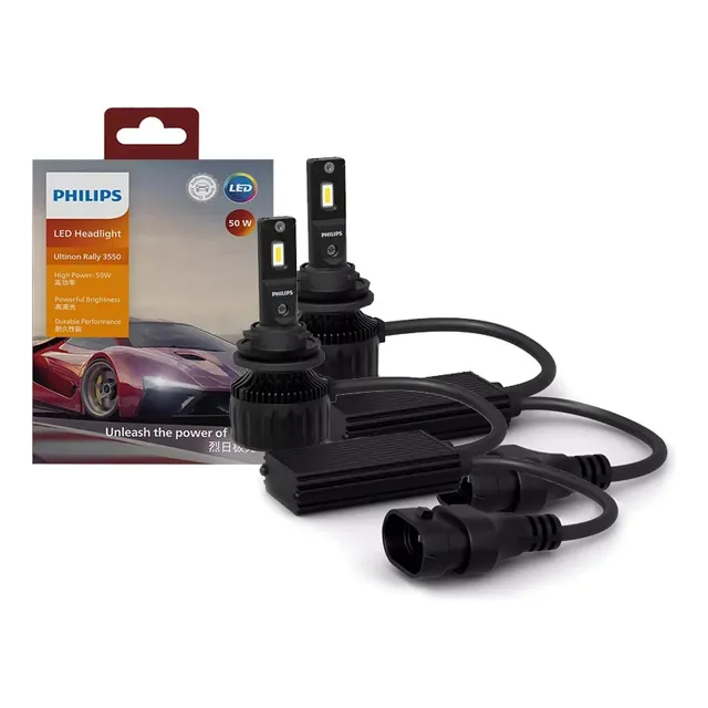 Faro Led Philips Ultinon Rally 3550 H7 H11 Hb3 Hb4 Hir2