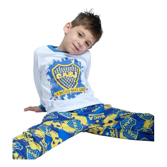 Pijama M/larga Estampa Brilla En La Oscuridad