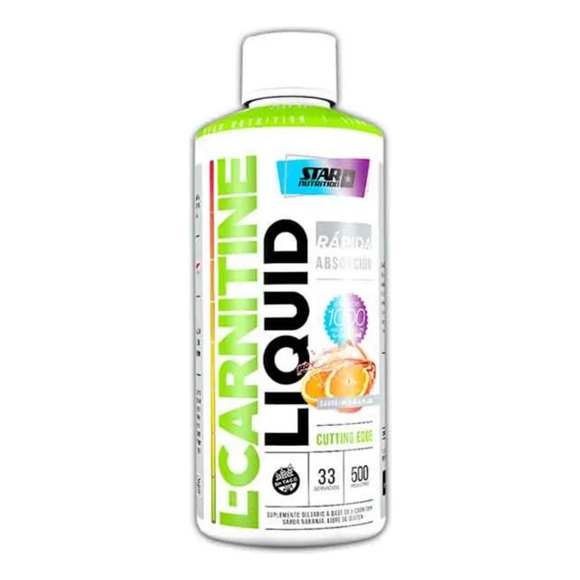 Carnitina Liquida Star Nutrition X 500 Ml Quemador De Grasas Sabor Lima limón