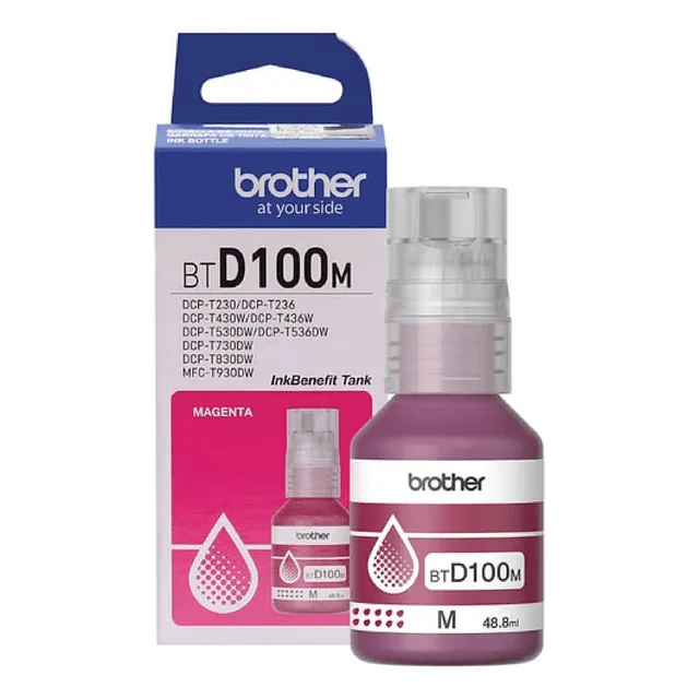 Tinta Brother Btd100m Color Magneta Serie Inkbenefit Tinta Magenta