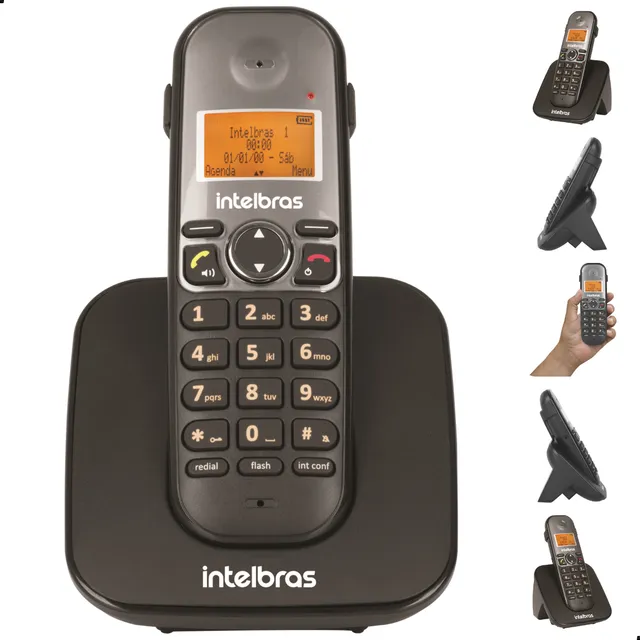 Telefone Sem Fio Digital Ts 5120 Intelbras Com Bina Viva Voz