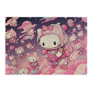 Rompecabezas 117 Piezas Hello Kitty En El Espacio Rompecabezas 117 Piezas Hello Kitty En El Espacio