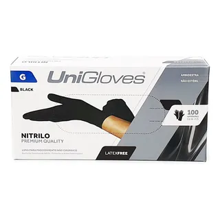 Luva NitrĂlica Procedimento Sem PĂł G - Unigloves Com PĂł NĂŁo Cor Preto Unidades Por Embalagem 100 Luva NitrĂlica Procedimento Sem PĂł G - Unigloves Com PĂł NĂŁo Cor Preto Unidades Por Embalagem 100