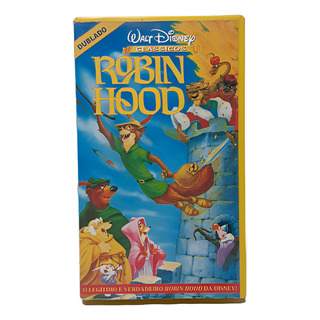 Fita Vhs Robin Hood Disney Fita Vhs Robin Hood Disney
