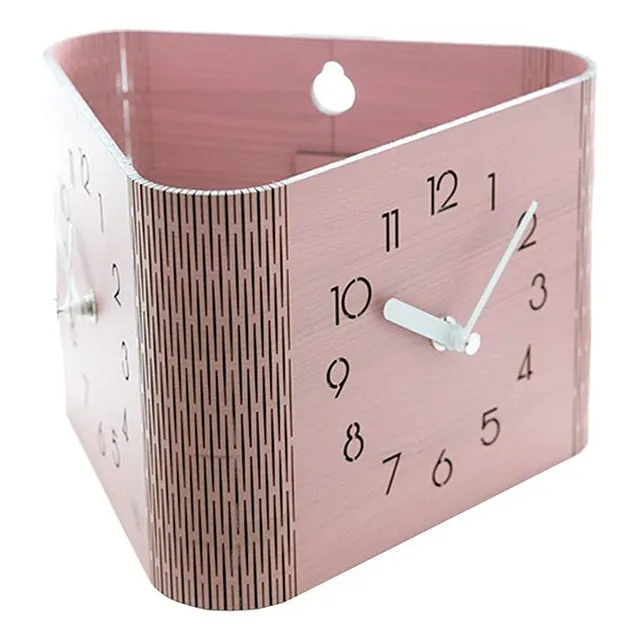 Reloje Reloj Pared Triangulo Doble Cara Moderno Minimalista