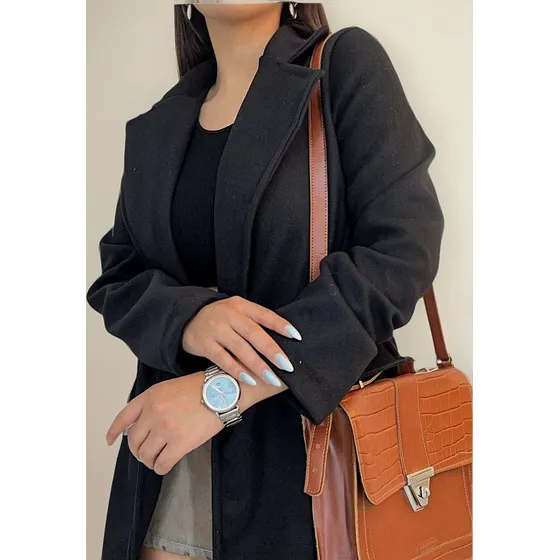 Tapado Saco De Paño Tipo Blazer Abrigo Invierno