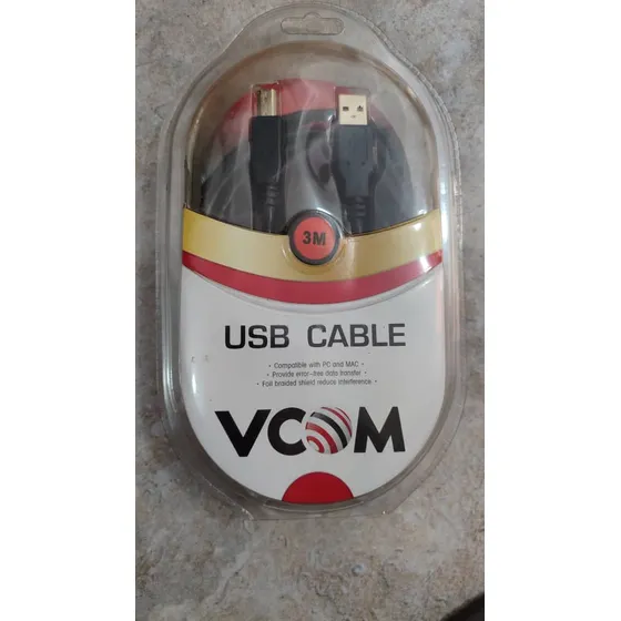 Cable Usb A A B (impresora Y Otros) 3 Metros Nuevo