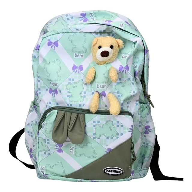 Mochila De Tela Espaciosa Con Diseños Ideal Escuela Paseo