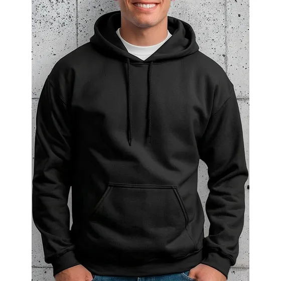 Moletom Canguru Unissex Algodão Flanelado Blusa Frio Liso