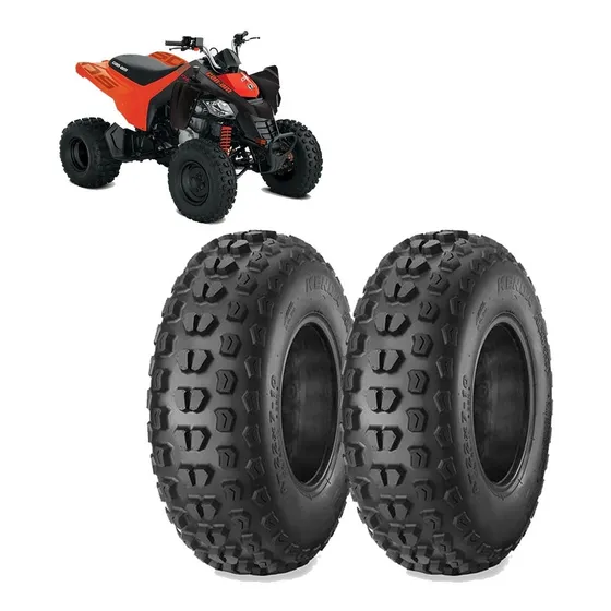 Par Pneu Kenda 22x7-10  Dianteira Original Can-am Ds 250