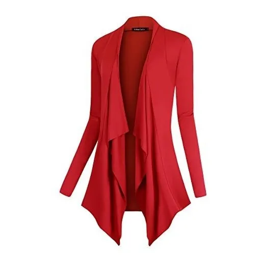 Coco Urbano Mujer Drape Frente Abierto Cardigan Manga 161ln