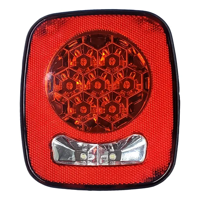Farol Tras Jeep Trailer Led Rojo Blanco 14x17cm
