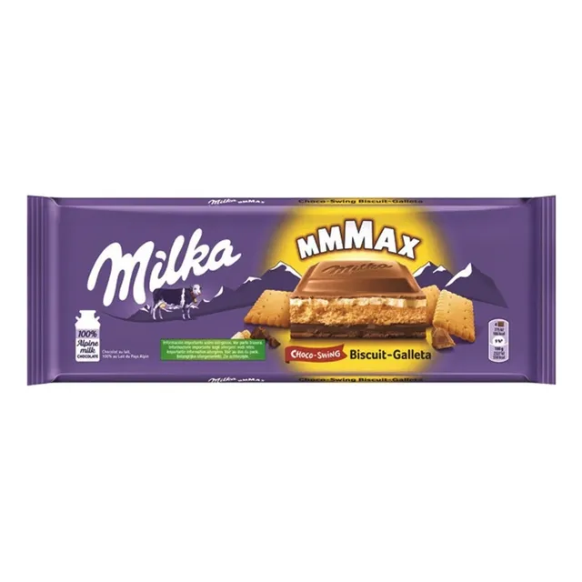Tableta Milka Chocolate Biscuit 300 grs