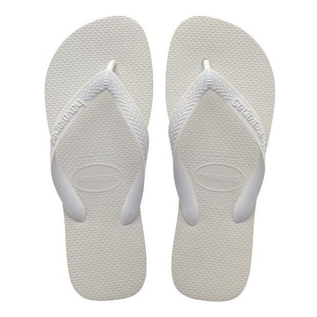 Chinelo Casual Masculino E Feminino Top Cor Branca Havaianas Branco Liso 41.42 Br