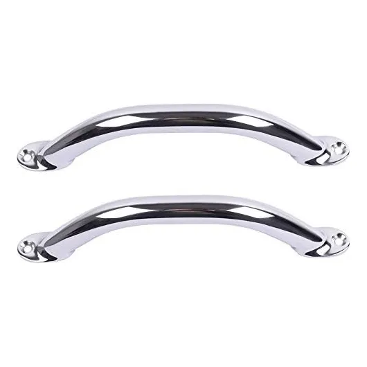2pcs Barco Pasamano Asa Tubo Redondo Acero Inoxidable P...