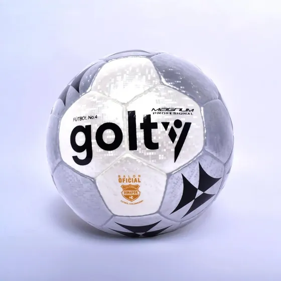 Balon De Futbol Profesional Golty Magnum No.4 Color Gris
