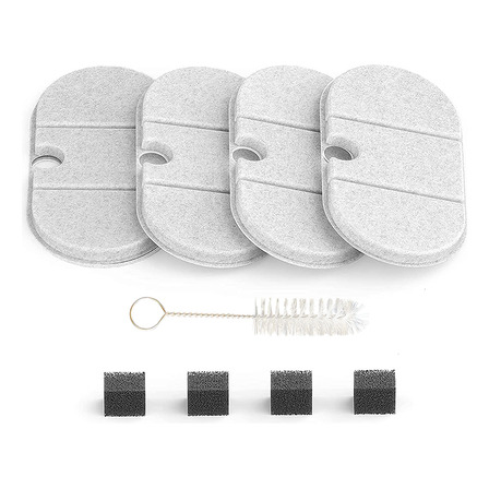 Kit Refil 4 Filtros Fonte Água Bebedouro Pet Gato Cão Madog Kit Refil 4 Filtros Fonte Água Bebedouro Pet Gato Cão Madog