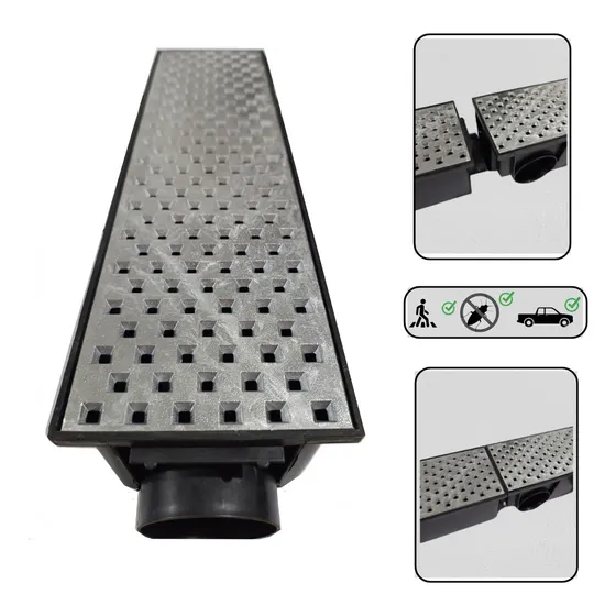 Ralo Linear Modular 15x50 grelha alumínio ante inseto premium RR GRELHAS