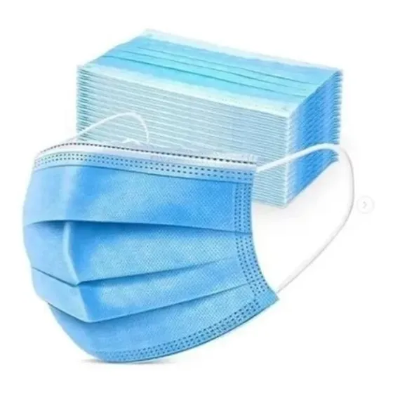 Mascarilla desechable 3 pliegues Certificadas color Celeste