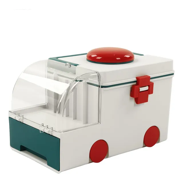 L Caja De Medicamentos, Bonita Forma De Ambulancia, Doble