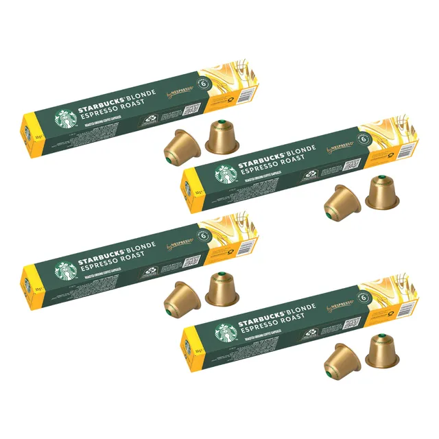 40 Cápsulas Café Starbucks Nespresso Blonde Espresso Roast