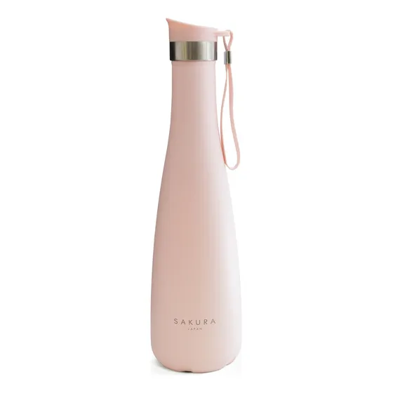Termo / Botella Térmica Sakura Wavy 750 Ml Acero Inoxidable Color Rosa