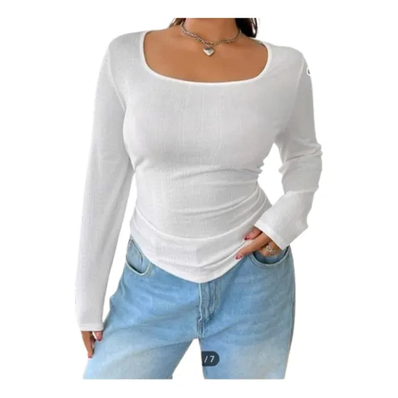 Shein Suéter Semitraslucido De Dama