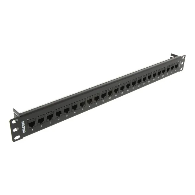 Belden Patch Panel 24 Puertos Cat6 1ur Negro Armado Keyconne
