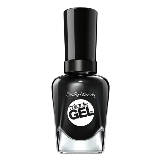 Esmalte de uñas color Sally Hansen Miracle Gel de 15mL de 1 unidades color Blacky