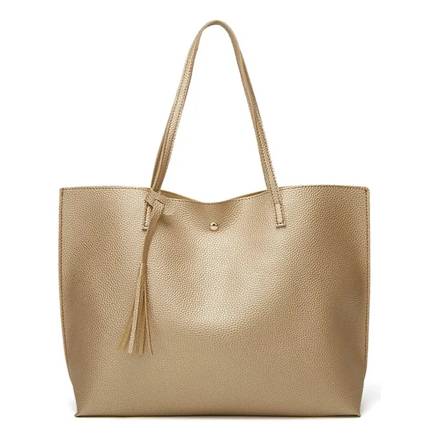 Cartera Mujer Bolso Dama Grande De Mano Cuerina Eco Cuero 1