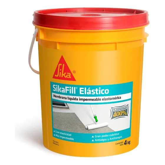 Membrana Líquida Sikafill Elástico 4 Kg Color Blanco