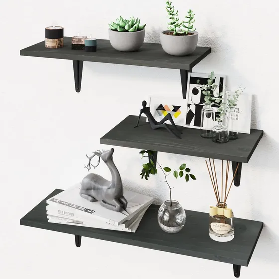 Bamfox Repia Flotante Pared Para Organizar Almacenar 3