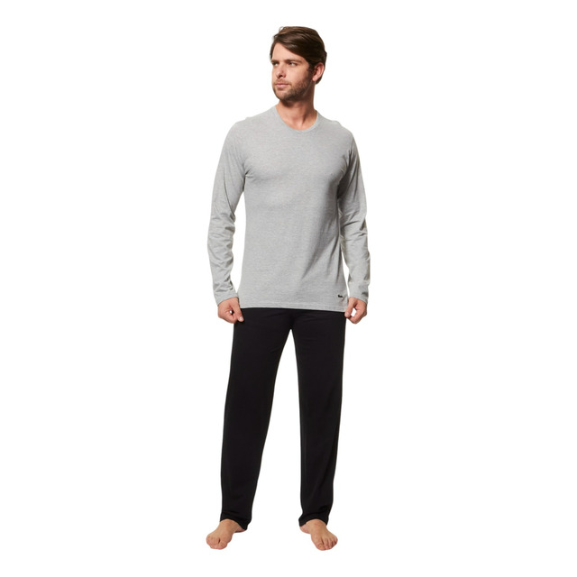 Pijama Longo Masculino Mash Gola Careca Pijama Longo Masculino Mash Gola Careca