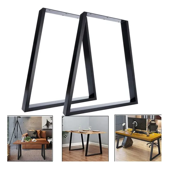 Myoyay Juego 2 Pata Mesa Trapezoidal Metal 28  Centro Muebl