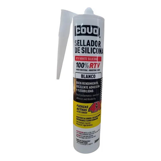 Silicon Sellador Antihongos Blanco Marca Covo
