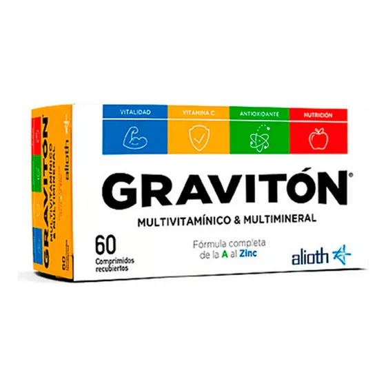 Multivitamínico Gravitón Suplemento Dietario 30cmp Sin Sabor