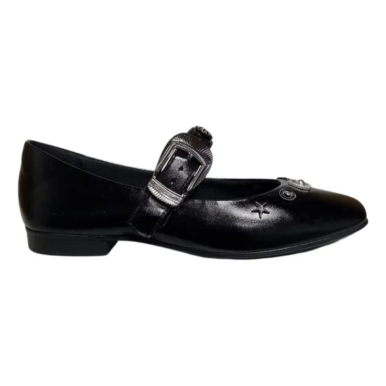 Sapatilha Mary Jane Di Valentini Moda Casual Spikes Fivela