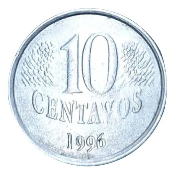 Moeda Antiga 10 Centavos De 1996 Inox Brasil