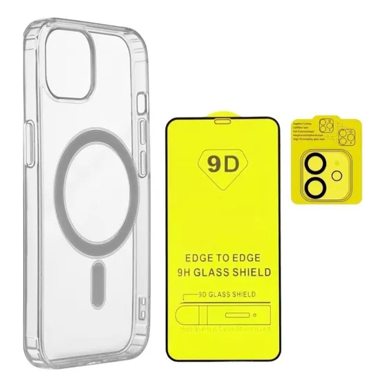 Funda Magnética Para iPhone + Templado 9d + Protector Cámara iPhone 11