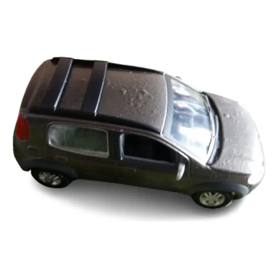 Miniatura Norev Fiat Uno Way 1/43 Marrom Pintura Pipocada.