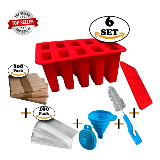 Moldes De Silicona Para Paletas De Helados 