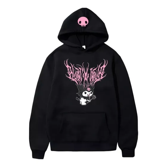  Kuromi Aesthetic Hoodie Sudadera Con Gorro