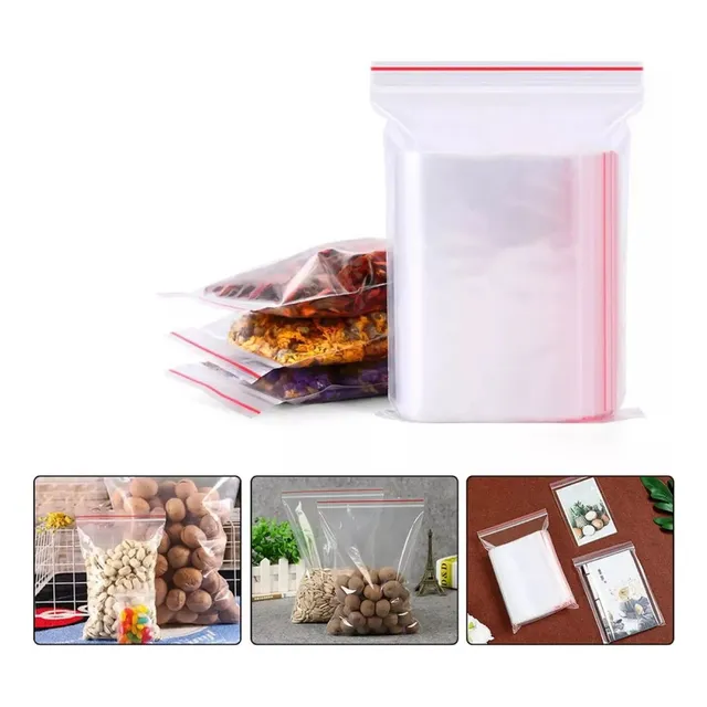 Bolsa Cierre Hermetico Cremallera Ziploc 30x40 Cms 100 Unds
