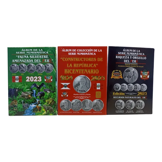 3x20 Soles Albunes De Monedas Peruanas