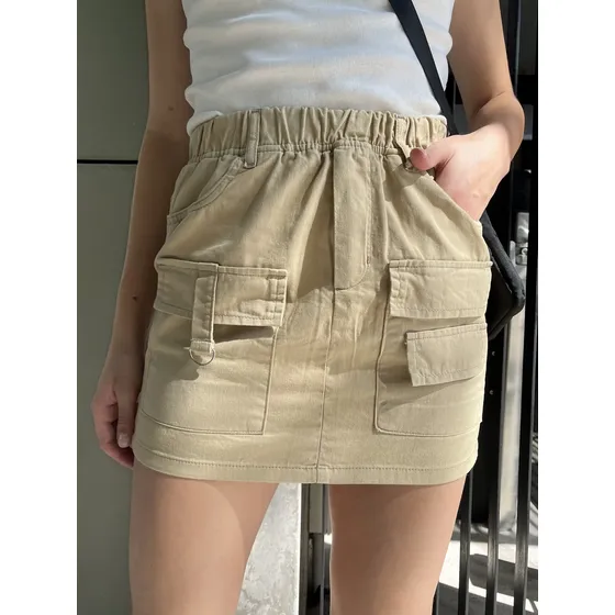 Mini Parachute Gabardina Rigida Mujer Marca Loca