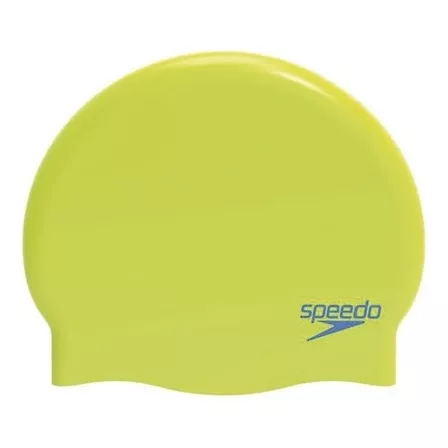 Gorra Natación Speedo Plain Moulded Junior Niños Color Lima-turquesa Tamaño U