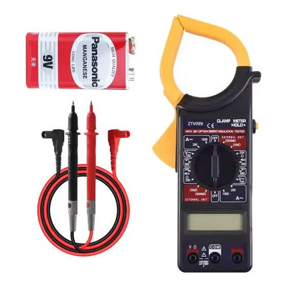 Alicate Amperimetro Digital Completo Profissional 750v 200a
