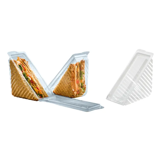 Contenedor Porta Sandwich Triangular X 50 Unds. Darnel
