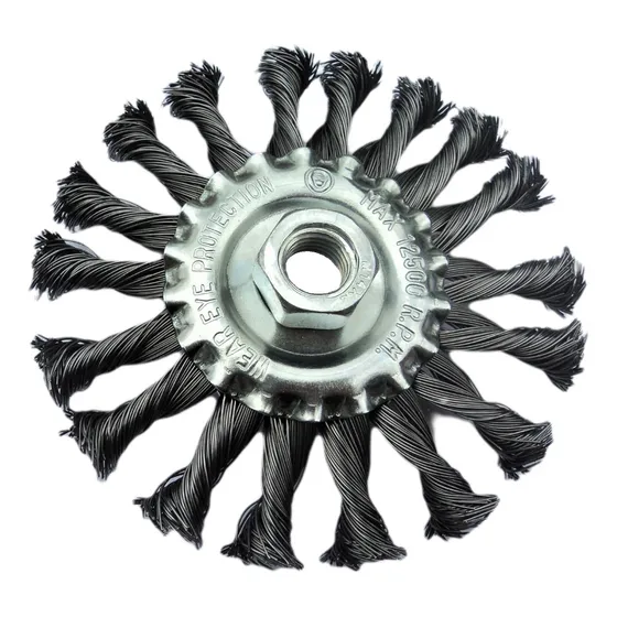 Escova Circular Trançada 4.1/2 X 1/2 X 7/8 - Aço Carbono 